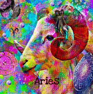 Aries Zodiac Art