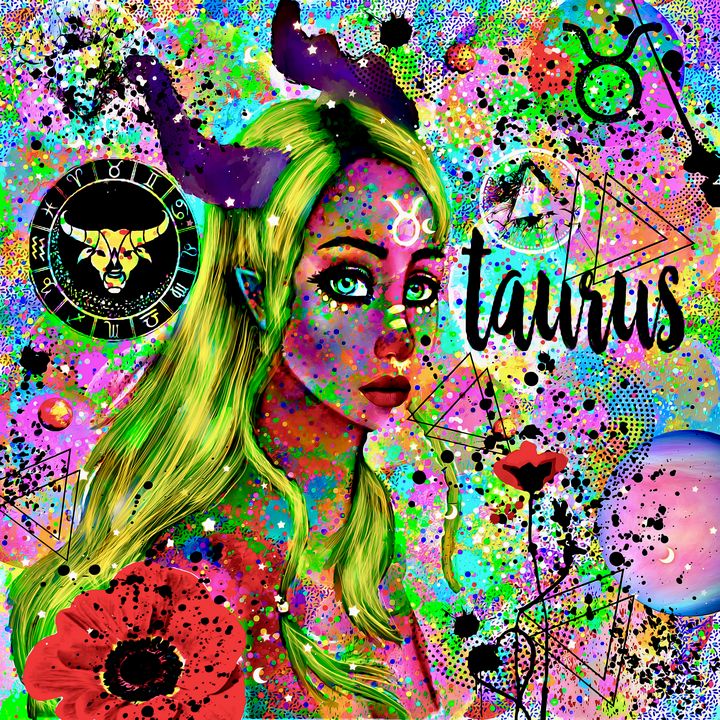 Taurus Zodiac Art - Laurie'sArt111