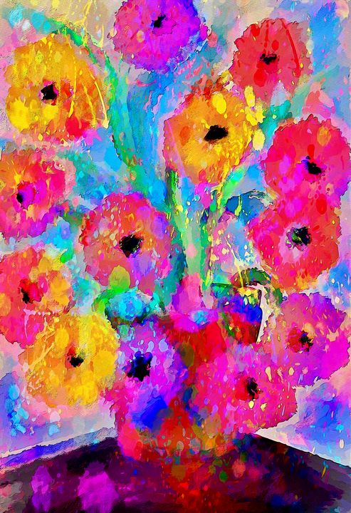 Spring Flower Bouquet - Laurie'sArt111 - Digital Art & AI, Flowers ...