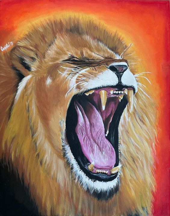 Fierce Lion - SirG - Paintings & Prints, Animals, Birds, & Fish, Wild Cats,  African Lion - ArtPal