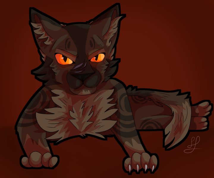 Bluestar in Starclan - Warrior cats - Digital Art, Childrens Art