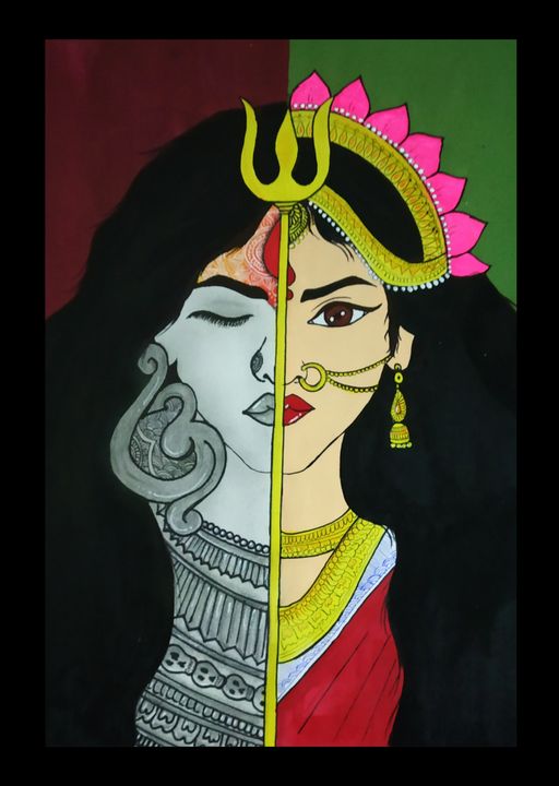 Icon of goddess durga many hands Royalty Free Vector Image