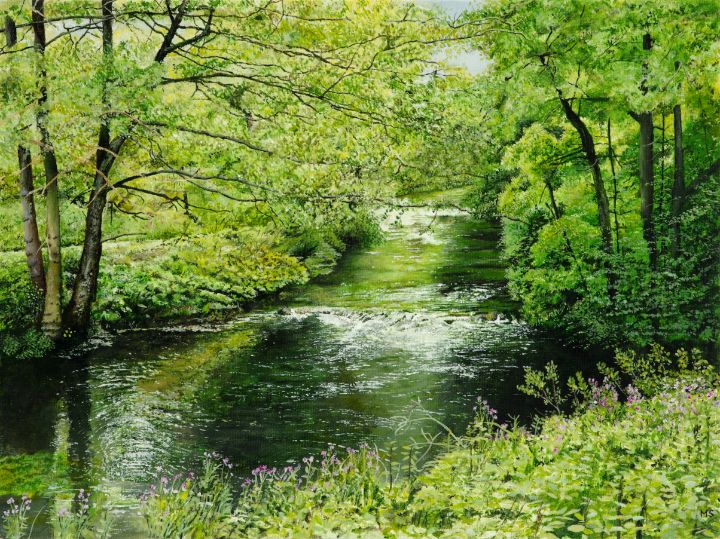 Evergreen painting - Martin Scrase