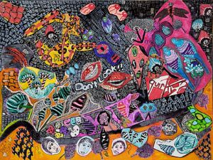Zentangle tiles - Alyssa LaCivita - Drawings & Illustration, Abstract,  Collage - ArtPal
