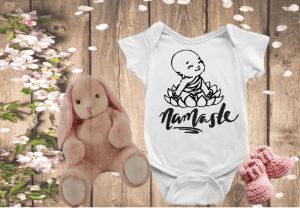 Namaste Yoga Baby Buddha, Unisex one - Lala & Luli