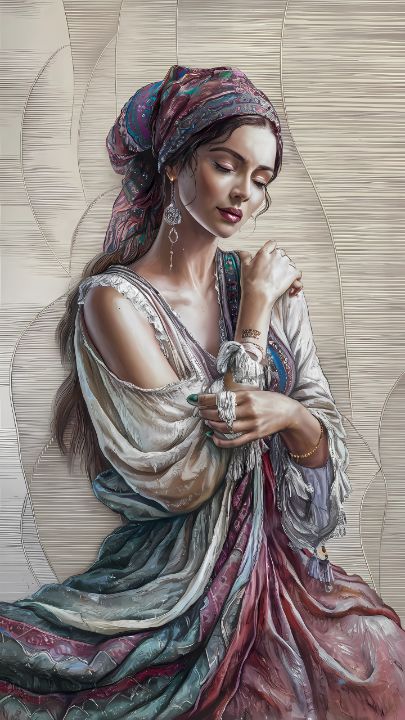 bohemian woman - Fouad Art - Digital Art & AI, Ethnic, Cultural ...