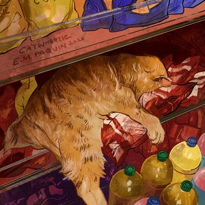 Nap in the Snacks - Catwheezie's Print Gallery