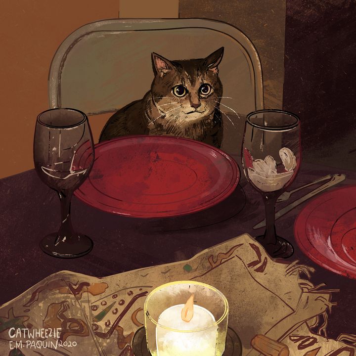 Dinner Date - Catwheezie's Print Gallery