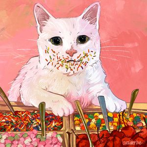 The Candy Buffet - Catwheezie's Print Gallery
