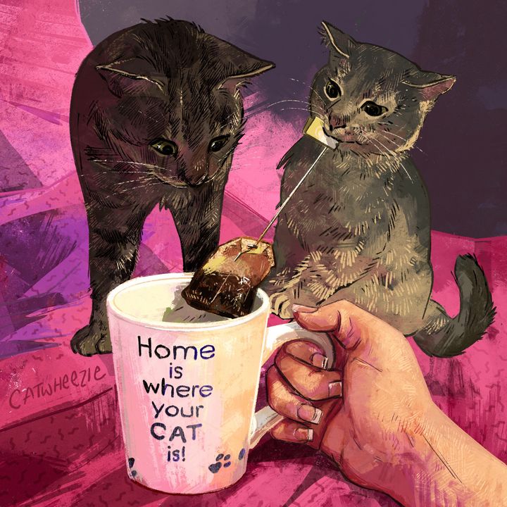 Home Is Where Your Cat Is! - Catwheezie's Print Gallery