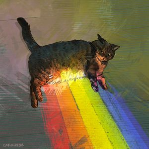 The Gold at the End of the Rainbow - Catwheezie's Print Gallery