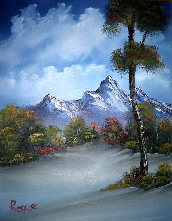 Three Peaks Mountain - Ron Ragusa - Paintings & Prints, Landscapes ...