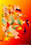 Leaves in Flame Right 8x10 in mat