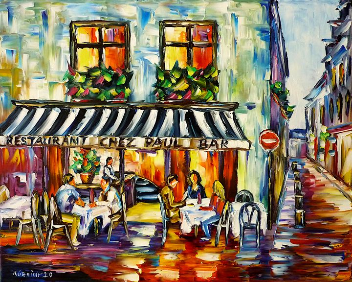 Chez Paul, Paris - Mirek Kuzniar - Paintings & Prints, Places & Travel ...