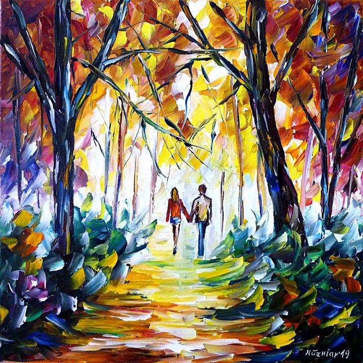 Into The Autumn - Mirek Kuzniar - Paintings & Prints, Landscapes ...