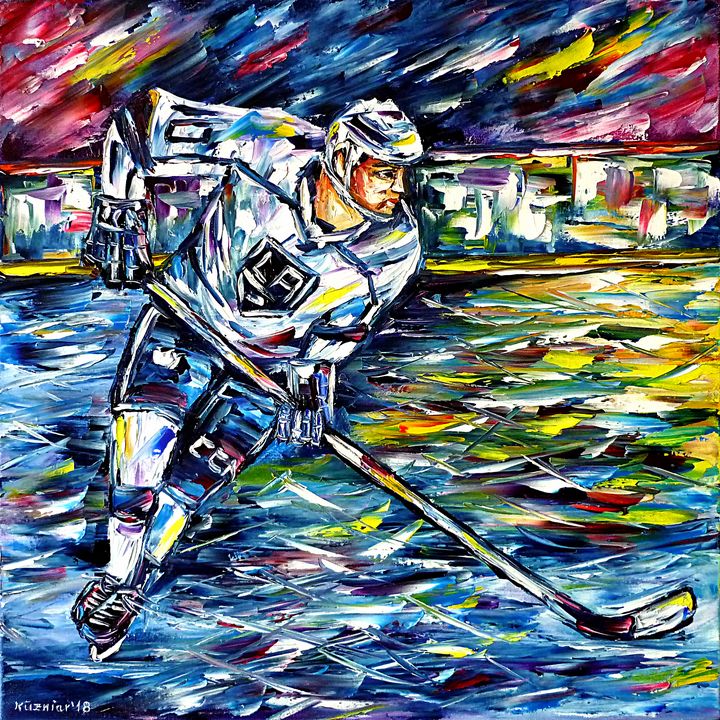 Hockey player hand drawn sketch winter sport Vector Image