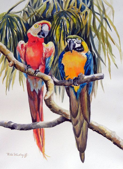 Parrots - Hilda Vandergriff