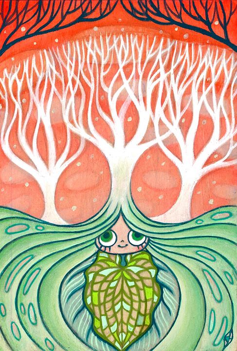 Mother's Womb - Moss Moon Studio - Paintings & Prints, Childrens