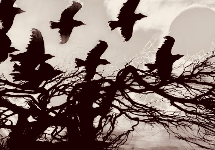 Crows flying into spirt world - Vlasic