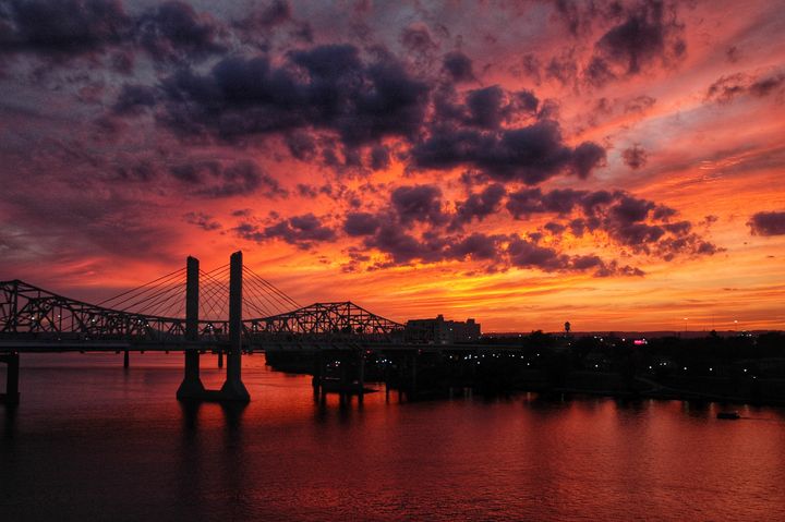 Ohio river sunset - Edgyfotogeek