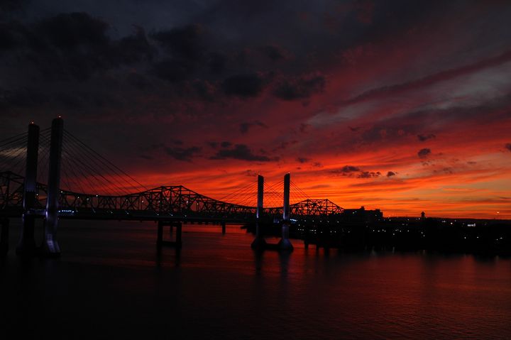 Ohio river sunset - Edgyfotogeek