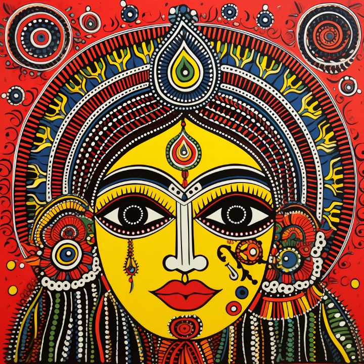 Madhubani art painting - yahviinnovations