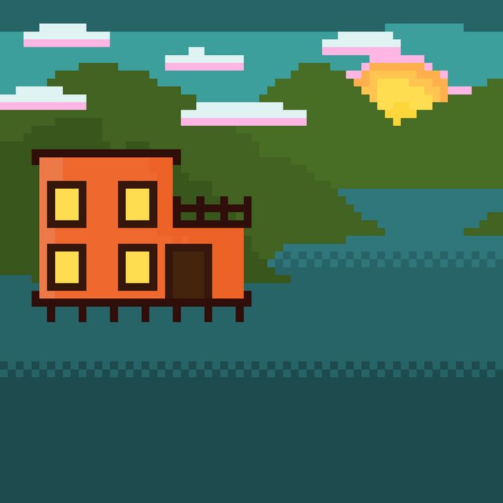 House by the lake - Art and stuff