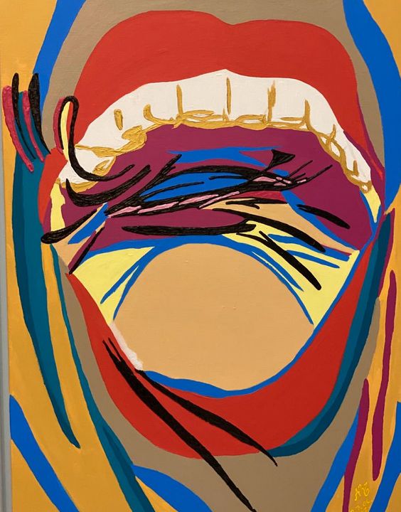 Hysteria / History Alexandra Zabaluev Paintings & Prints, Abstract, Collage ArtPal