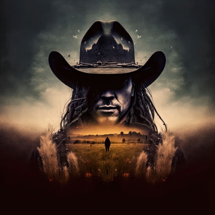 Dark Mysterious Cowboy Ca Art Digital Art People Figures   3 23 3 4 16 40 59m 