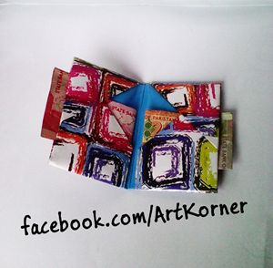 Handmade origami Paper Card holder - Art Korner