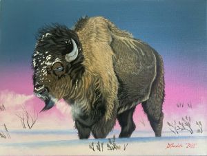 Cold Breath - Darrell Chocolate Fine Art