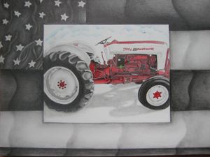 OLD FORD POWERMASTER TRACTOR - Jason's Art