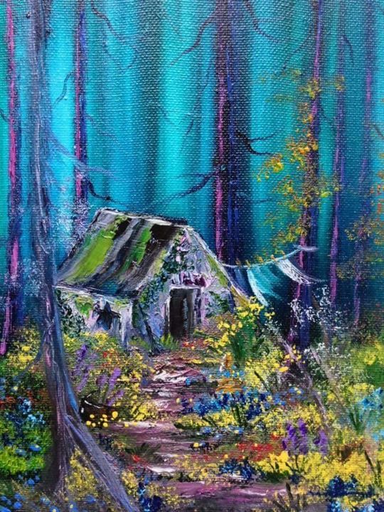 Woodcutter S Cottage Twisted Willow Paintings Prints