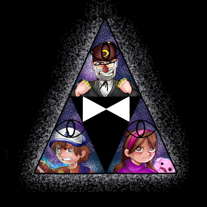 Gravity Falls- The Three - Paper Core - Digital Art & AI