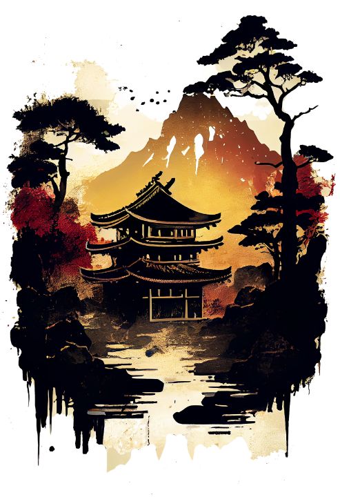 Japanese dojo - Magnolion - Digital Art & AI, Places & Travel, Asia ...