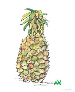 Ripe Pineapple - Pen&Brush