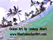 Blue Fusion Surf Art