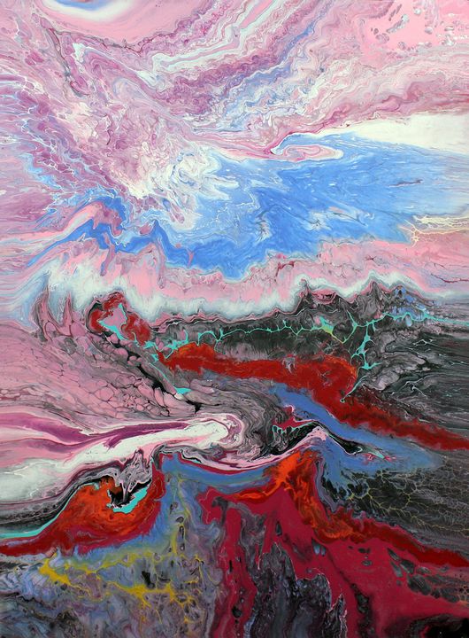 Power Of Nature 6 Leydanarts Paintings Prints Abstract Irregular Forms Artpal