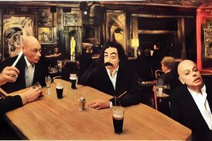 Dali and Eno Share a Beer or Three