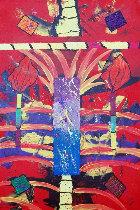 Abstract Merchant Abstract painting - Najam kachwala - Paintings & Prints, Abstract ...