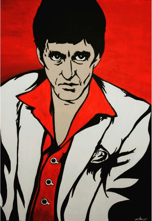 Scarface Painting Stephanie R. Originals Paintings Prints