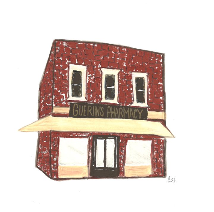 Guerin's Pharmacy Colleen Catherine Paintings & Prints, Buildings