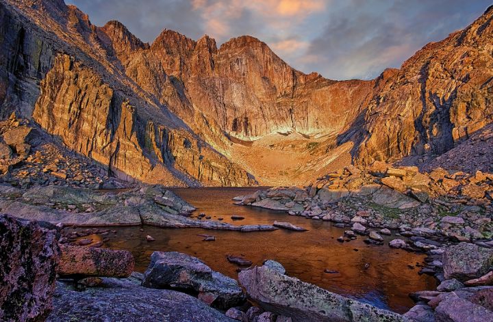 First Light at Chasm Lake - Brian Kerls Photography
