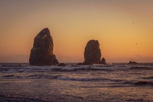 Tranquil Sunset at The Needles on th - Brian Kerls Photography