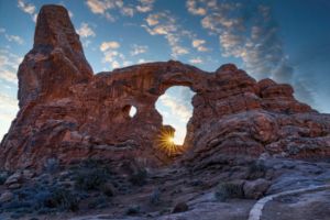 Turret Arch Sunburst - Brian Kerls Photography