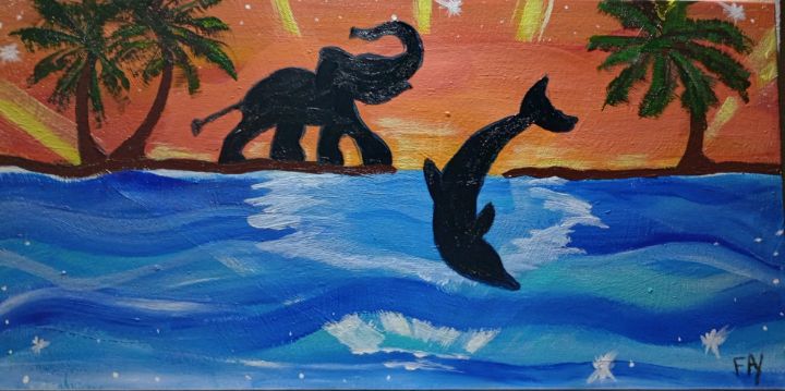 Two Worlds - Fay - Paintings & Prints, Animals, Birds, & Fish ...