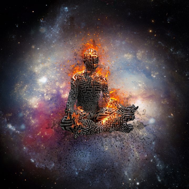 Space meditation - rolffimages - Digital Art, Religion, Philosophy, &  Astrology, Other Religion & Philosophy - ArtPal