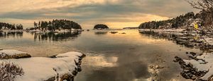 Five Islands in Winter Georgetown ME