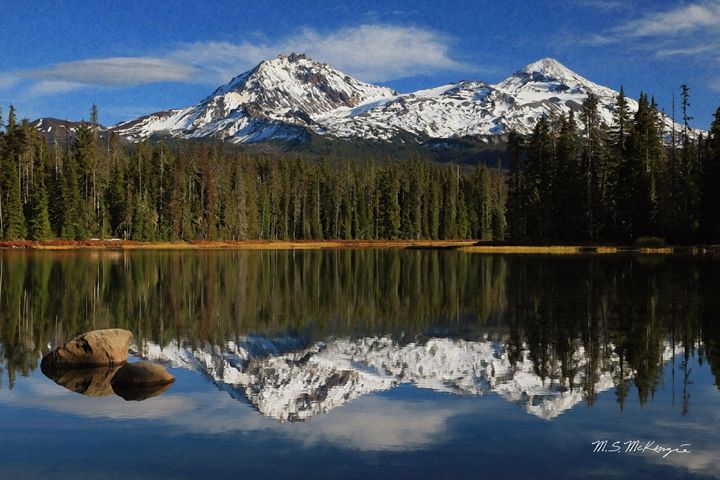 Scott Lake Reflections Oregon - Saco River Art & Photography