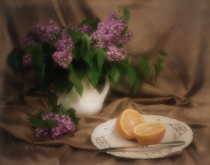 Still Life With Fragrant Lilac by ??????? ????????